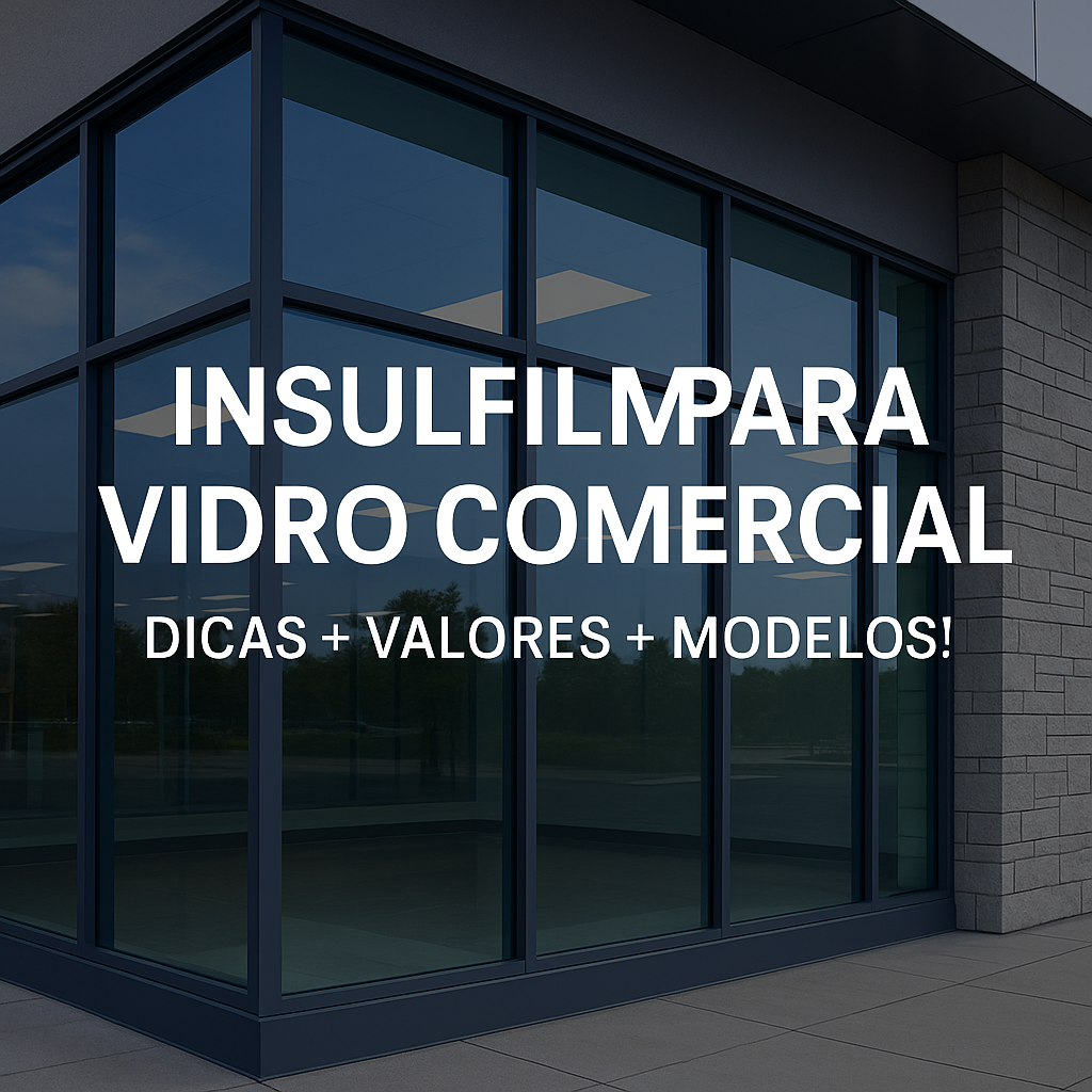 Insulfilm para Vidro Comercial - Dicas, Valores e Modelos para Transformar Seu Estabelecimento - Reis do Insulfilm