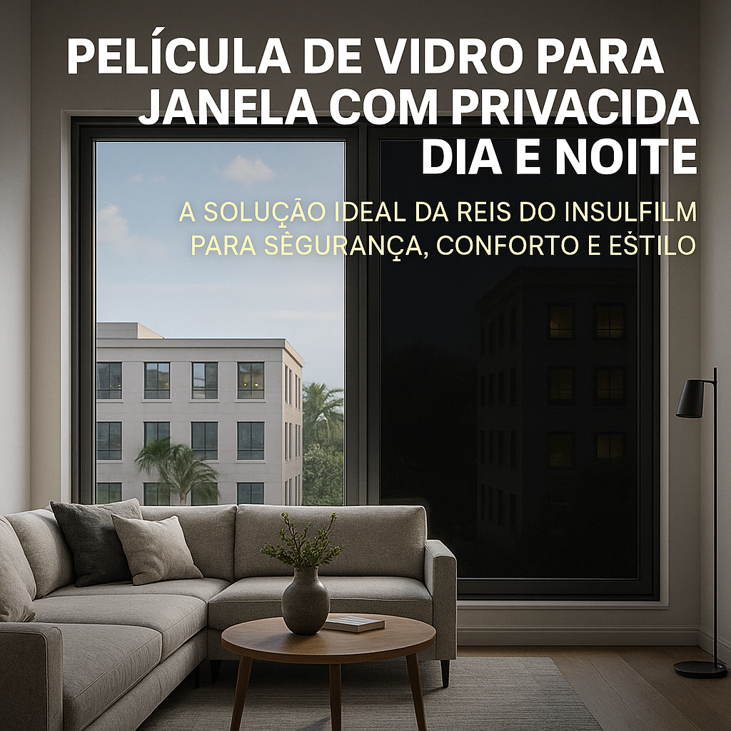 Película de Vidro para Janela com Privacidade Dia e Noite A Solução Ideal da Reis do Insulfilm para Segurança, Conforto e Estilo