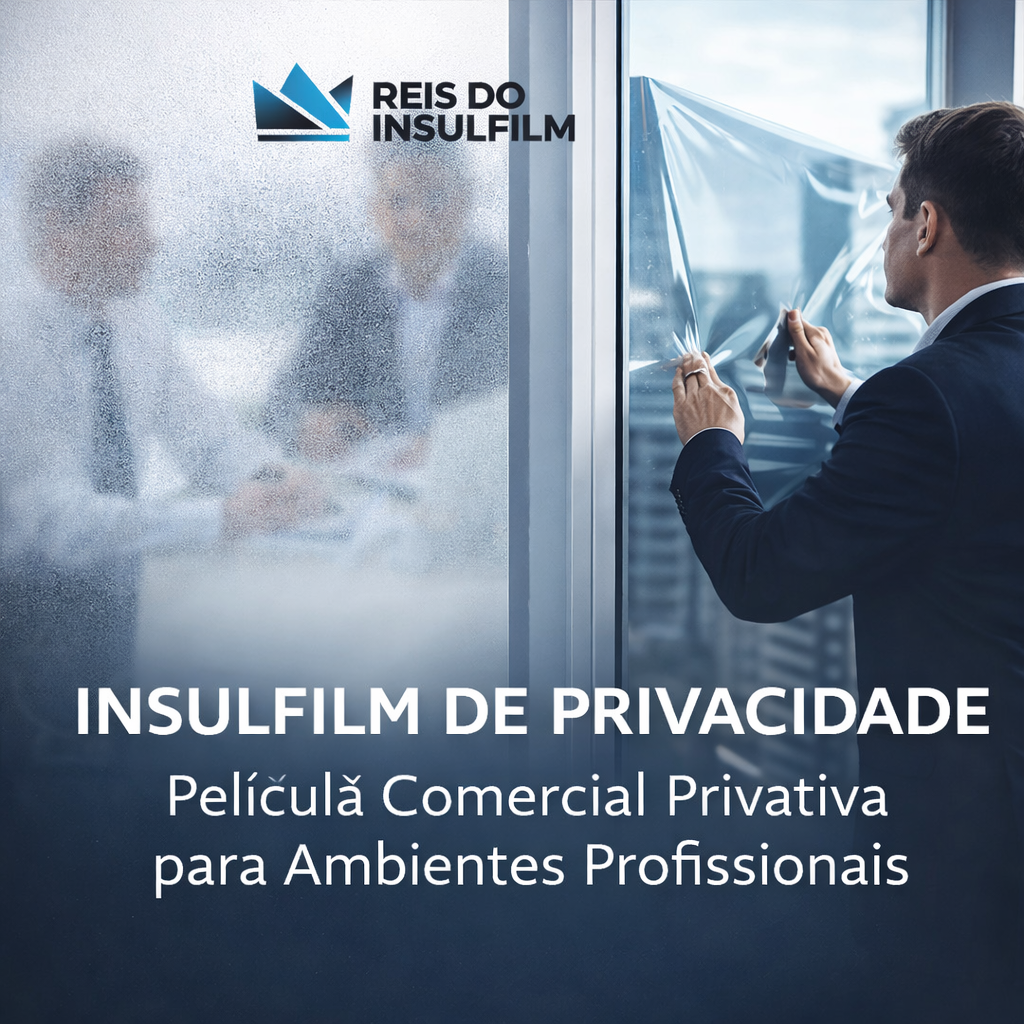 Insulfilm de Privacidade Película Comercial Privativa para Ambientes Profissionais - Reis do Insulfilm
