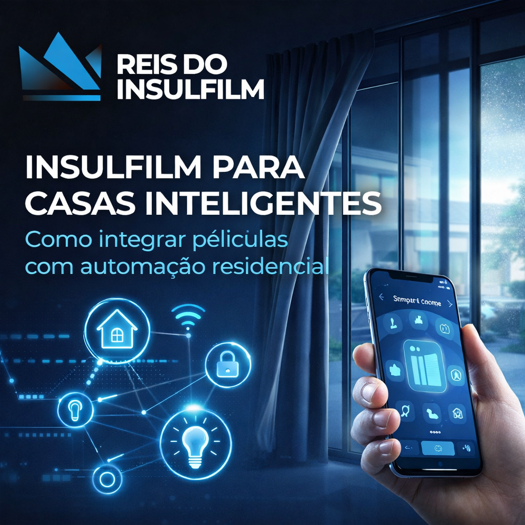 Insulfilm para Casas Inteligentes Como integrar películas com automação residencial
