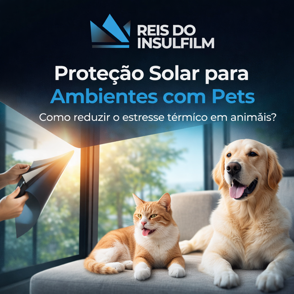 Proteção Solar para Ambientes com Pets Como reduzir o estresse térmico em animais - Reis do Insulfilm