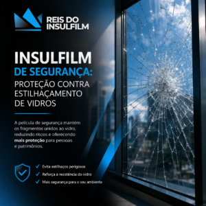 Insulfilm de segurança proteção contra estilhaçamento de vidros