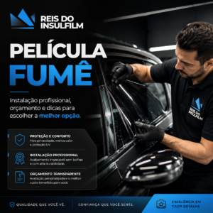 Película Fumê Instalação profissional, orçamento e dicas para escolher a melhor opção